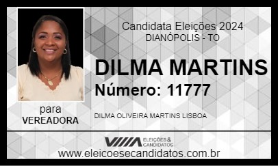 Candidato DILMA MARTINS 2024 - DIANÓPOLIS - Eleições