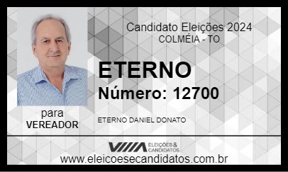 Candidato ETERNO 2024 - COLMÉIA - Eleições