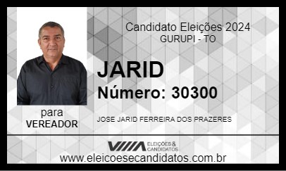 Candidato JARID 2024 - GURUPI - Eleições