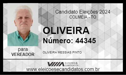 Candidato OLIVEIRA 2024 - COLMÉIA - Eleições