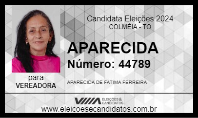 Candidato APARECIDA 2024 - COLMÉIA - Eleições