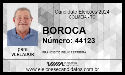 Candidato BOROCA 2024 - COLMÉIA - Eleições