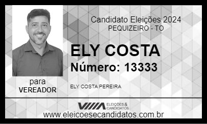 Candidato ELY COSTA 2024 - PEQUIZEIRO - Eleições