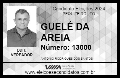 Candidato GUELÉ DA AREIA 2024 - PEQUIZEIRO - Eleições