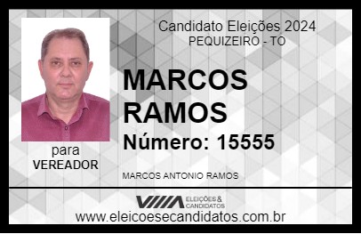 Candidato MARCOS RAMOS 2024 - PEQUIZEIRO - Eleições