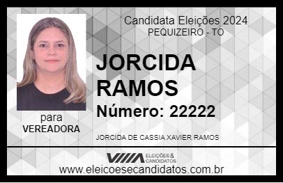 Candidato JORCIDA RAMOS 2024 - PEQUIZEIRO - Eleições