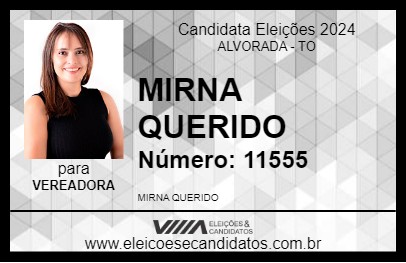 Candidato MIRNA QUERIDO 2024 - ALVORADA - Eleições