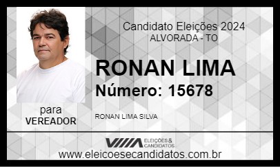 Candidato RONAN  LIMA 2024 - ALVORADA - Eleições