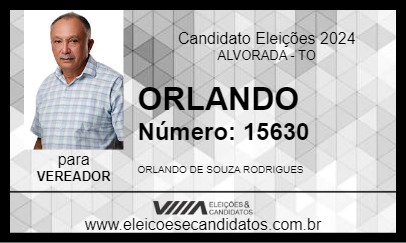 Candidato ORLANDO 2024 - ALVORADA - Eleições