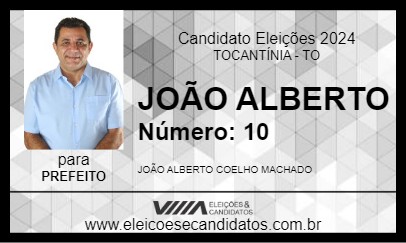 Candidato JOÃO ALBERTO 2024 - TOCANTÍNIA - Eleições