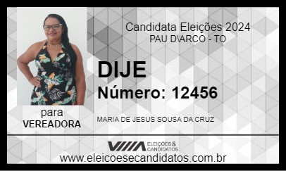 Candidato DIJE 2024 - PAU D\ARCO - Eleições