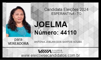 Candidato JOELMA 2024 - ESPERANTINA - Eleições