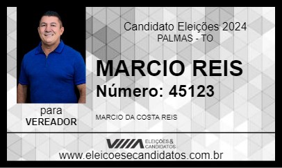 Candidato MARCIO REIS 2024 - PALMAS - Eleições