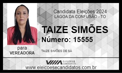 Candidato TAIZE SIMÕES 2024 - LAGOA DA CONFUSÃO - Eleições