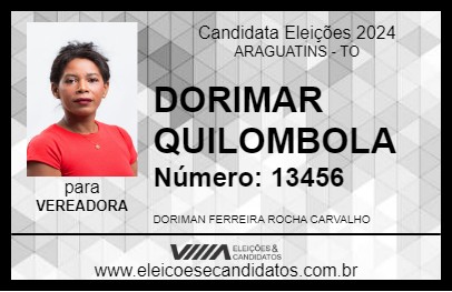 Candidato DORIMAR QUILOMBOLA 2024 - ARAGUATINS - Eleições