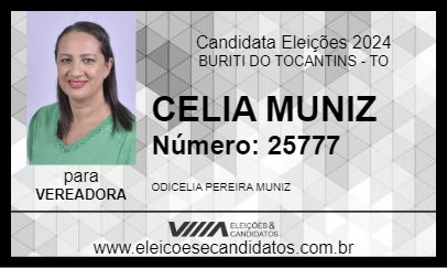 Candidato CELIA MUNIZ 2024 - BURITI DO TOCANTINS - Eleições