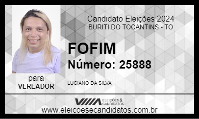 Candidato FOFIM 2024 - BURITI DO TOCANTINS - Eleições