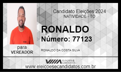 Candidato RONALDO 2024 - NATIVIDADE - Eleições