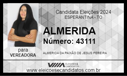 Candidato ALMERIDA 2024 - ESPERANTINA - Eleições